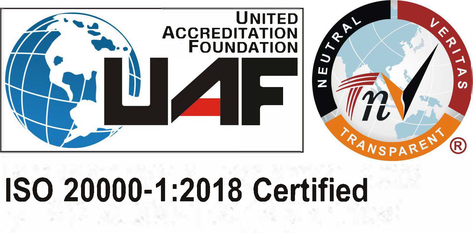 ISO 20000-1:2018 Certified